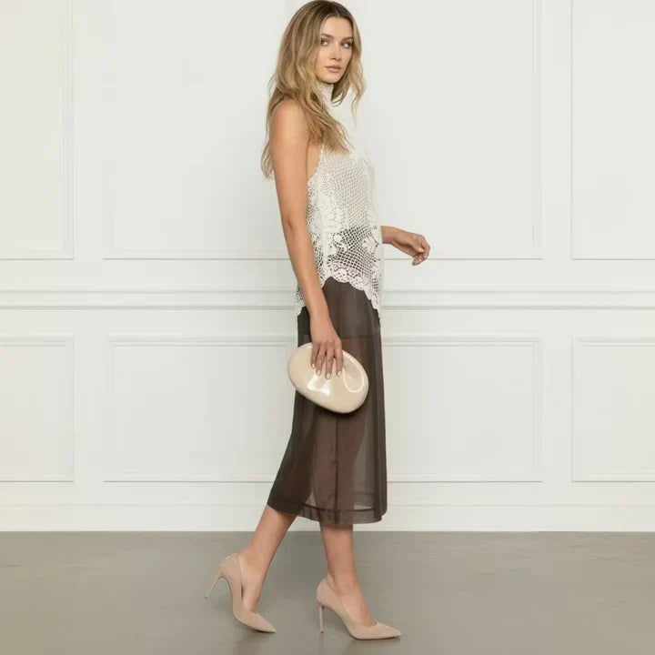 Lace Crotchet Halter Top