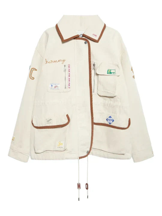 Embroidered Patch Jacket