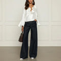 Taffeta Ruffle Top