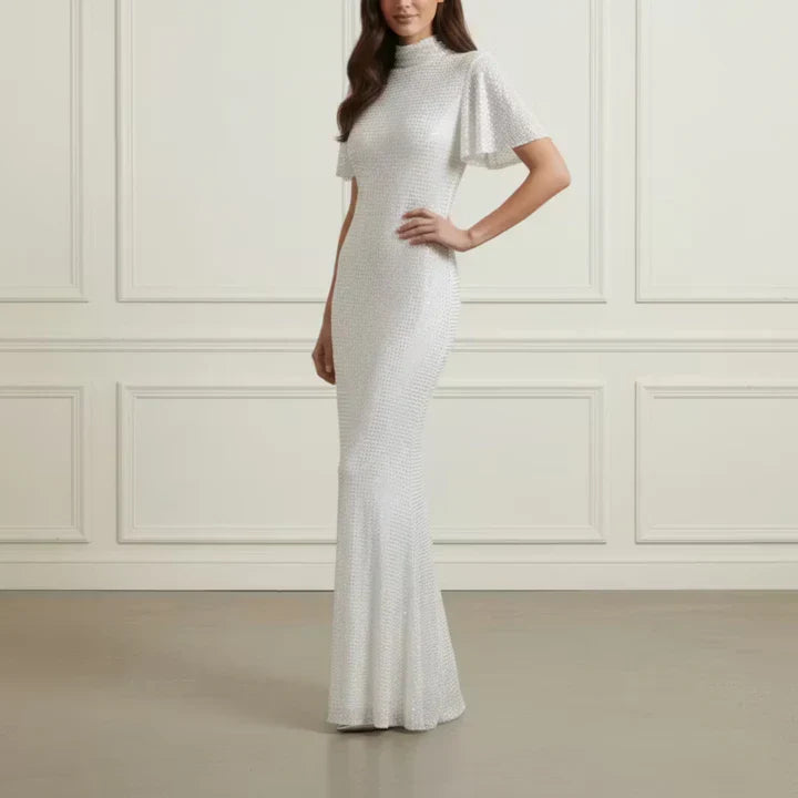 Cream Rhinestone Maxi