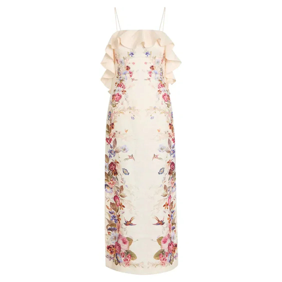 Floral Ruffle Midi