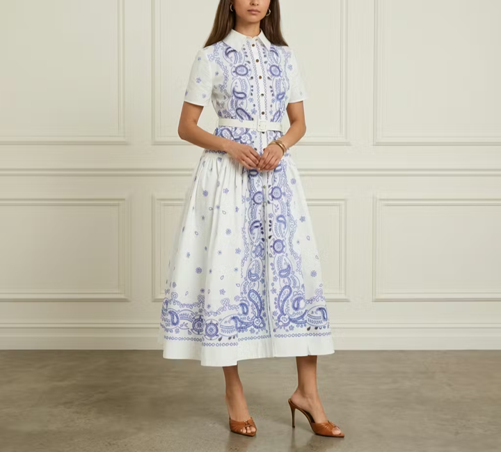 Blue Pastel Midi