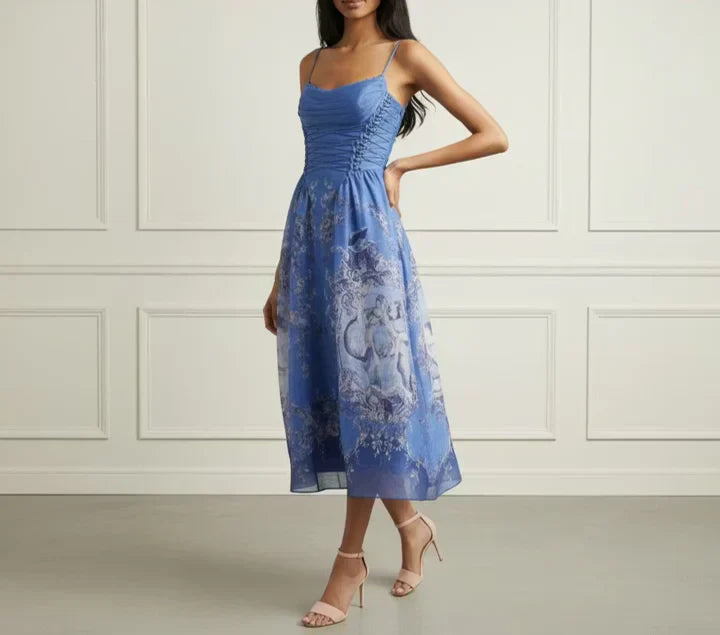 Blue Corset Midi