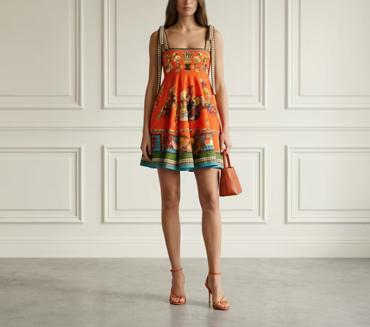 Orange Print Mini