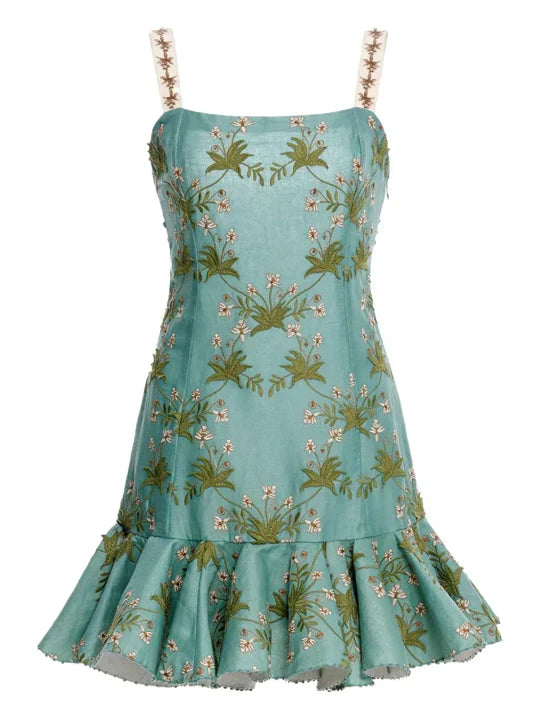 Beaded Linen Mini
