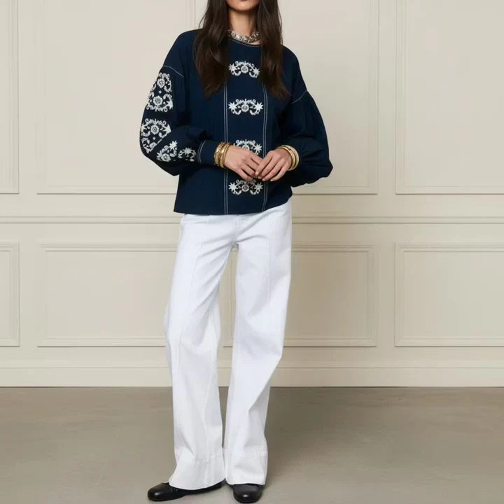 Floral Puff Sleeve Top