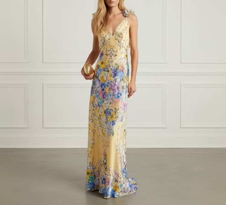 Silk Floral Maxi