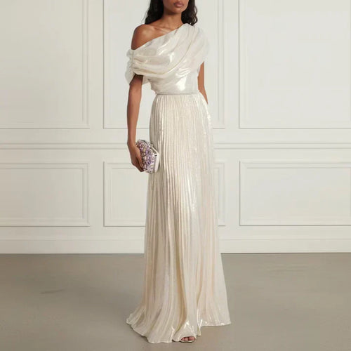 Chiffon Draped Dress