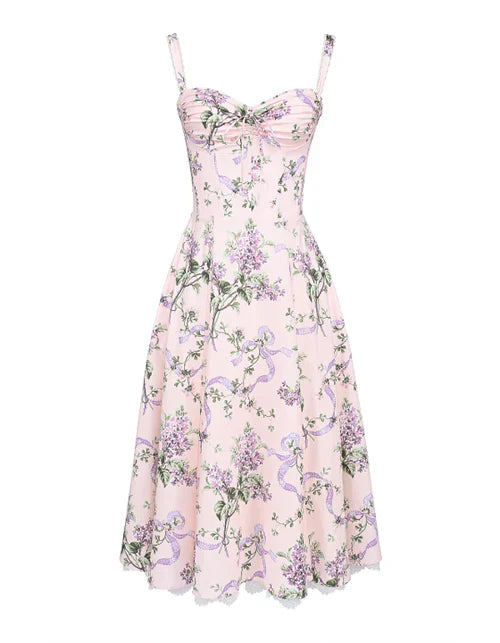 Floral Corset Midi