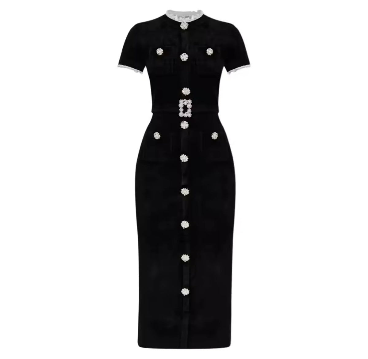 Chenille Belted Midi