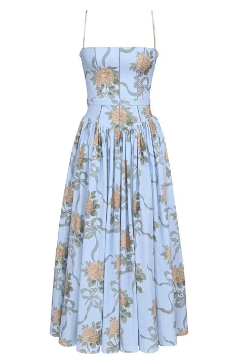 Floral Corset Midi