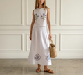 Embroidered Vest Skirt