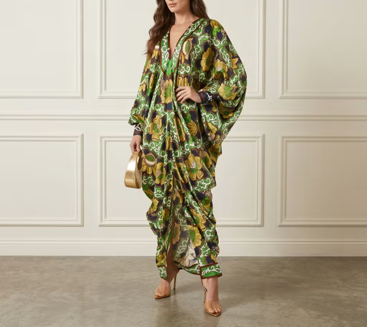 Silk Print Kaftan