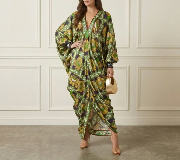 Silk Print Kaftan