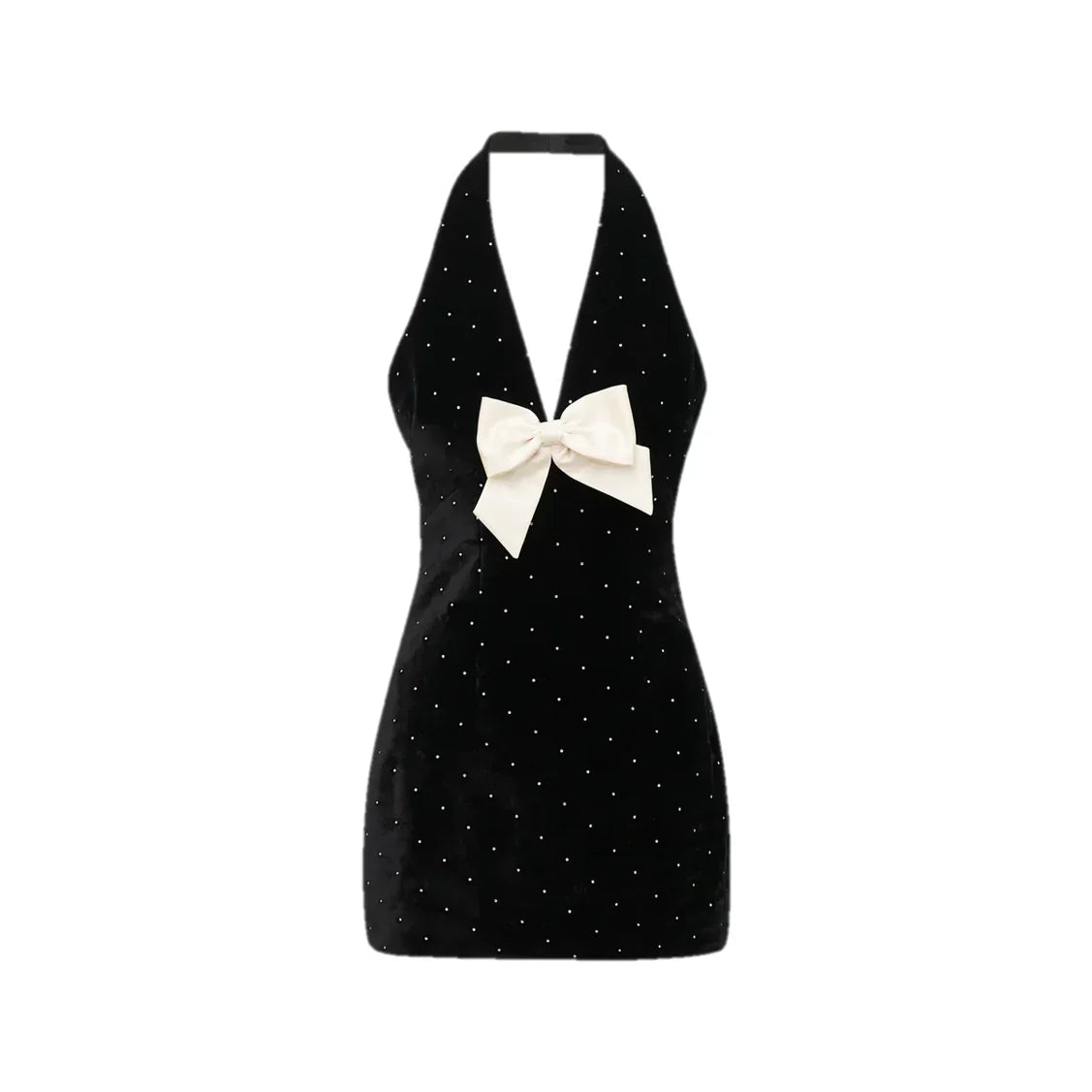 Velvet Rhinestone Mini