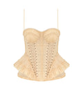 Silk Ruffled Corset