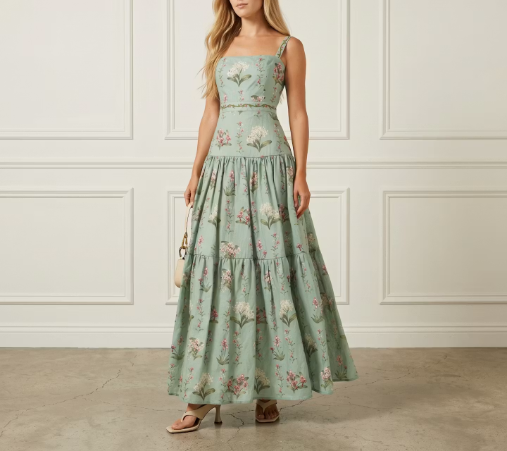Garden Print Midi