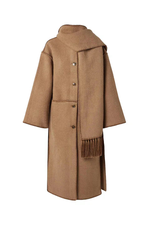 Wool Fringed Coat