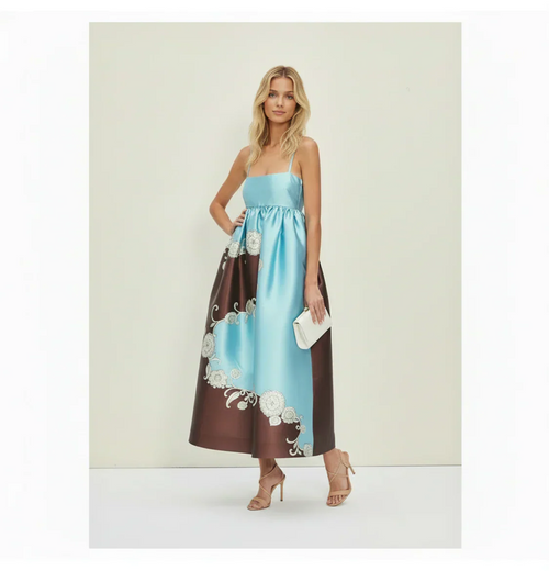 Billow Print Midi