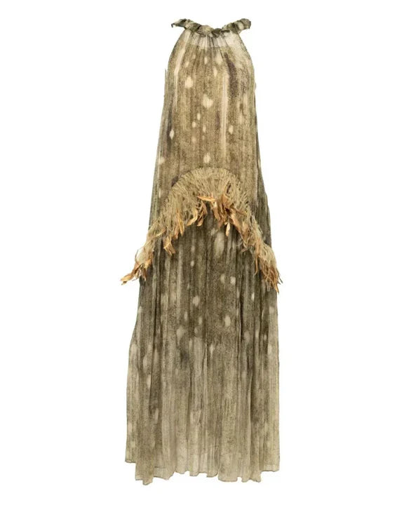 Silk Halter Maxi