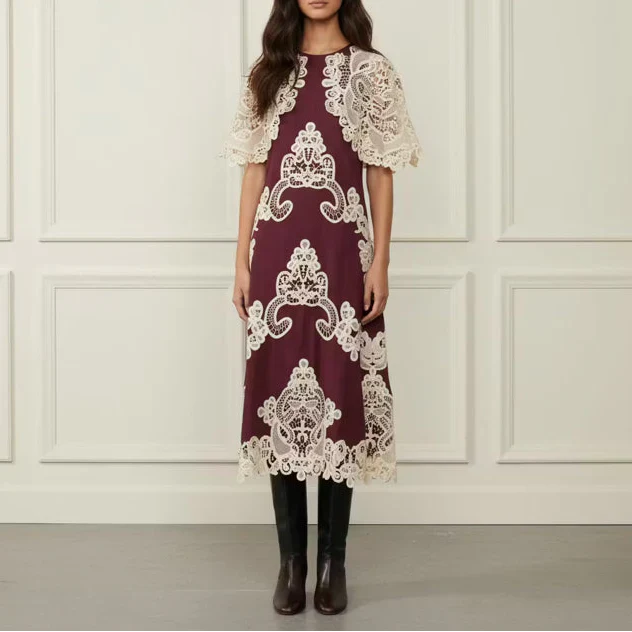 Cotton Lace Midi