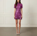 Purple Shell Sequin Mini
