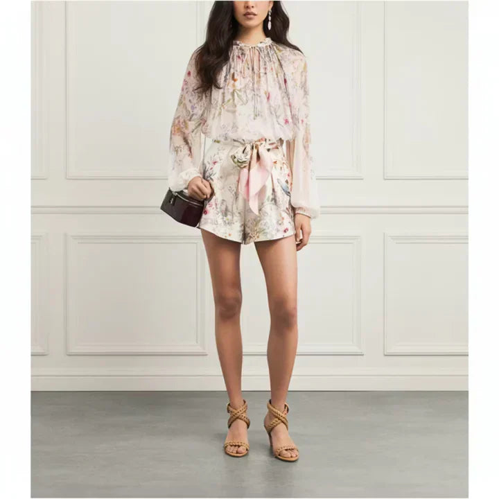 Billow Blouse & Shorts