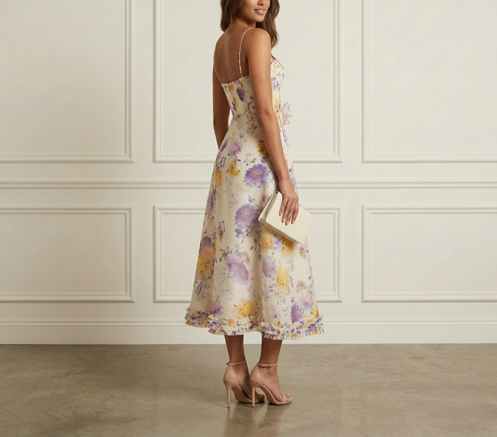 Floral Flare Midi