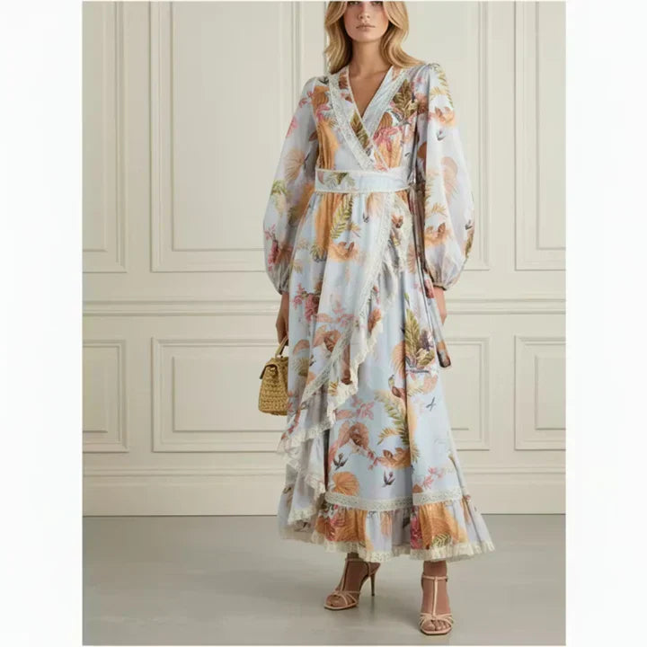 Floral Wrap Midi