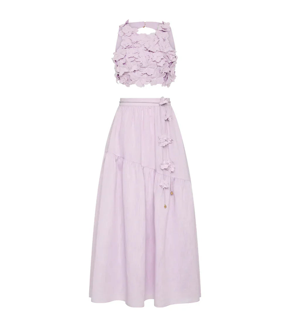 Violet Floral Set