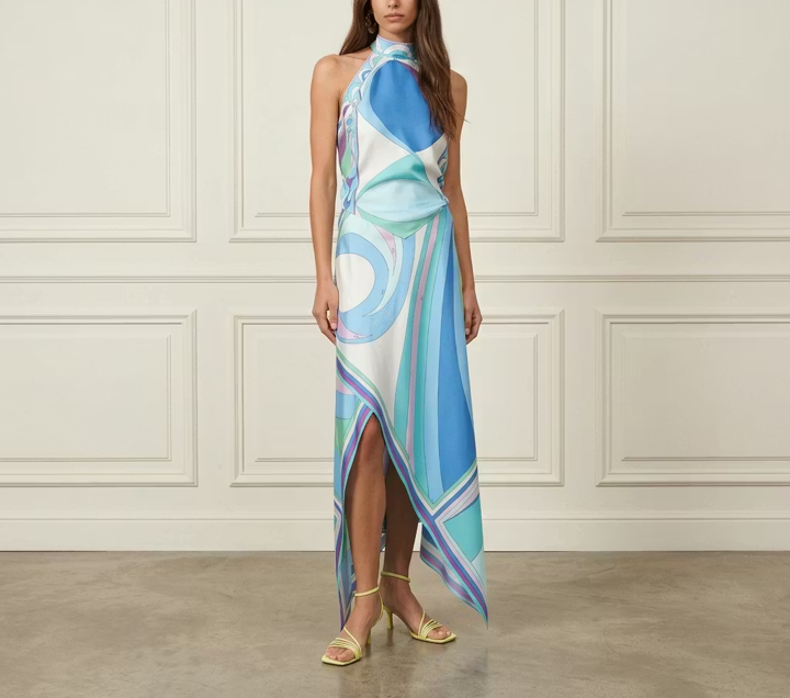Silk Print Halter