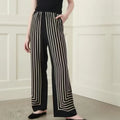 Silk Striped Pants
