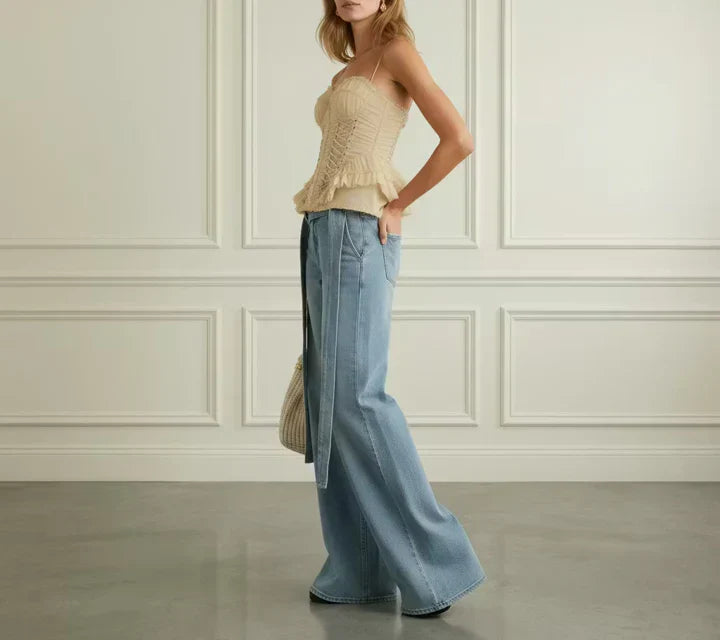 Silk Ruffled Corset