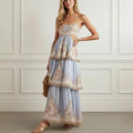 Tiered Print Midi