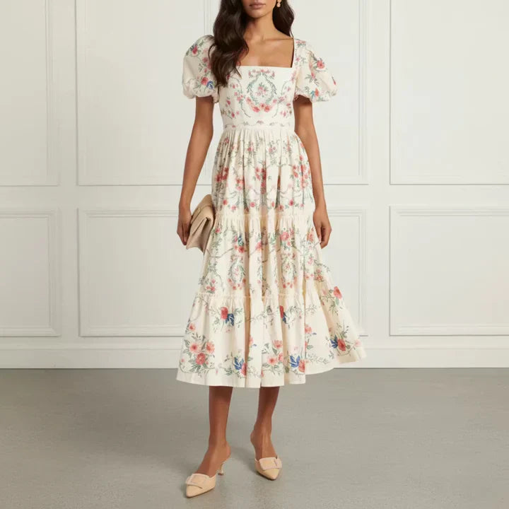 Floral Cotton Midi