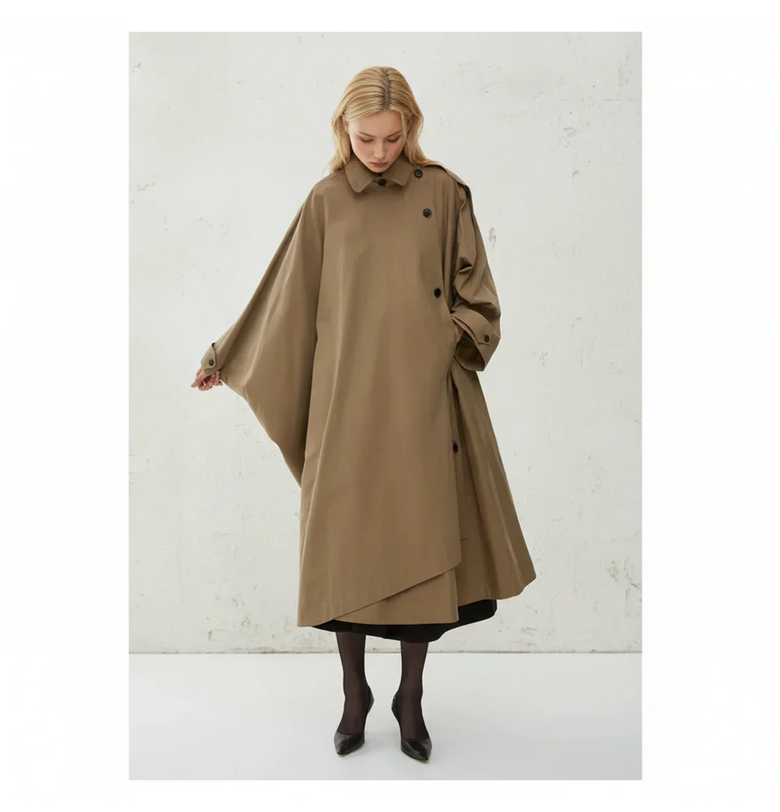 Cape Trench Coat