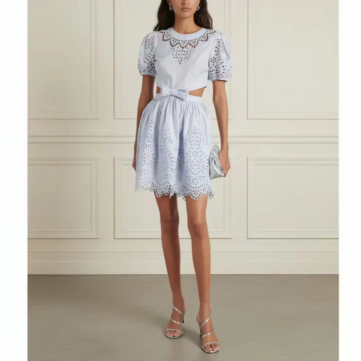 Embroidered Bow Mini