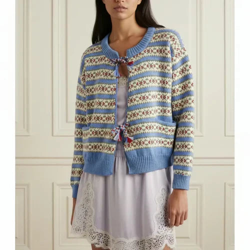 Tie Up Knit Cardigan