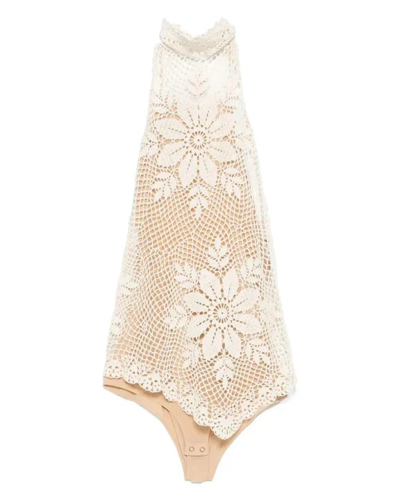 Lace Crotchet Halter Top