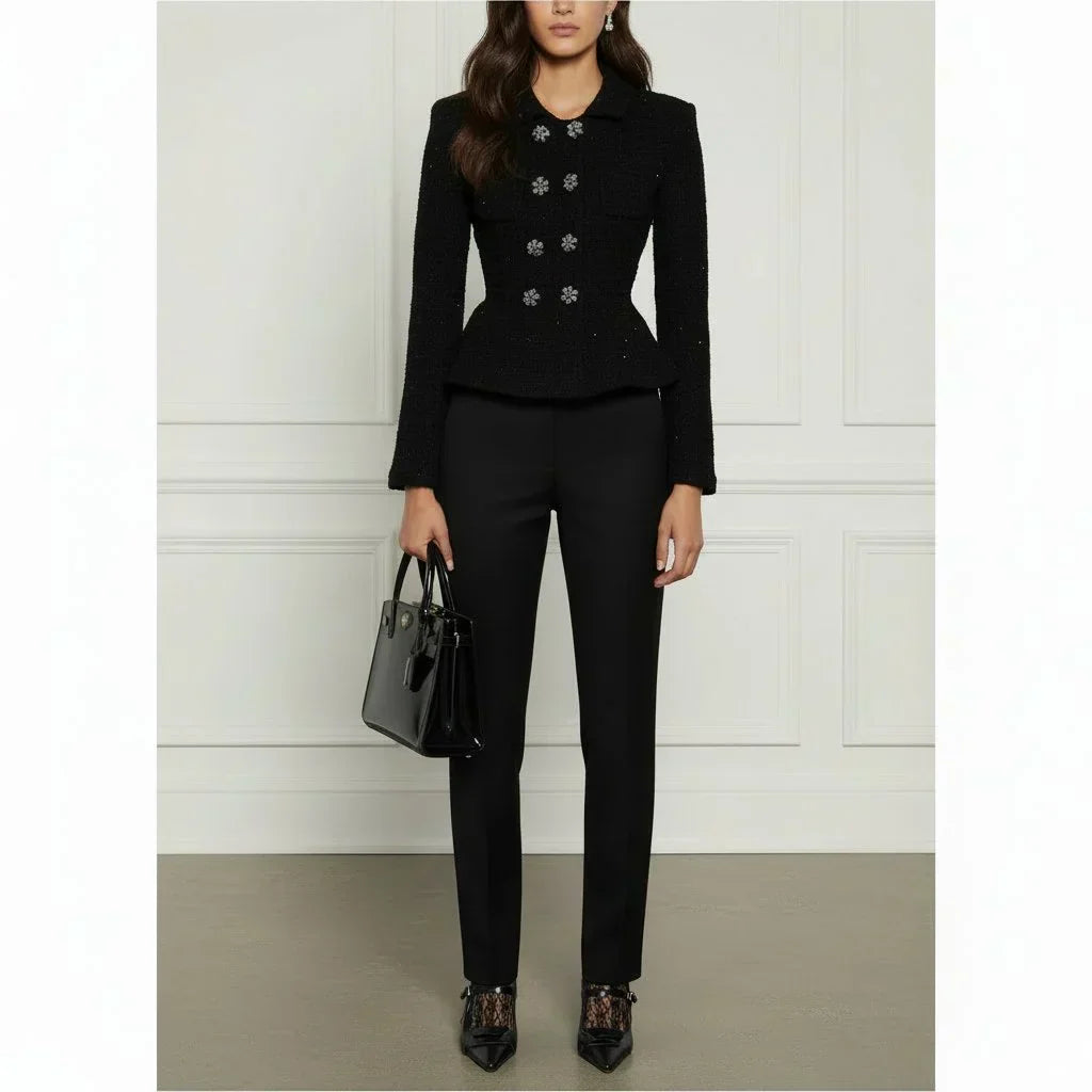Knit Peplum Jacket