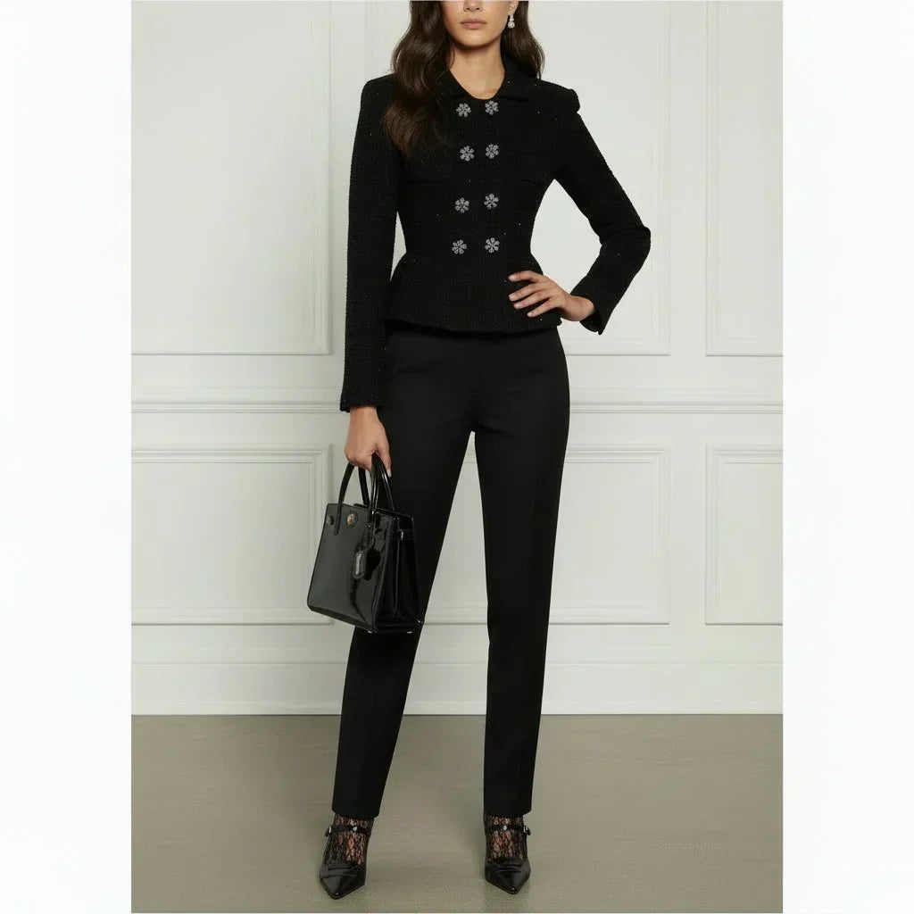 Knit Peplum Jacket